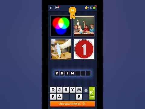4 Pics 1 Word | Level 54 | Answer - Hard Level #4pics1word