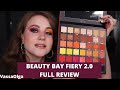 Beauty Bay Fiery 2.0 42 COLOUR PALETTE REVIEW | Makeup Review | VassaOlga