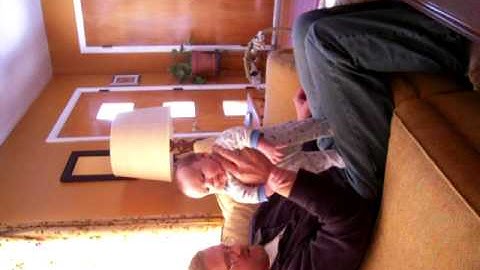 Jack Reichert walking at 6 weeks