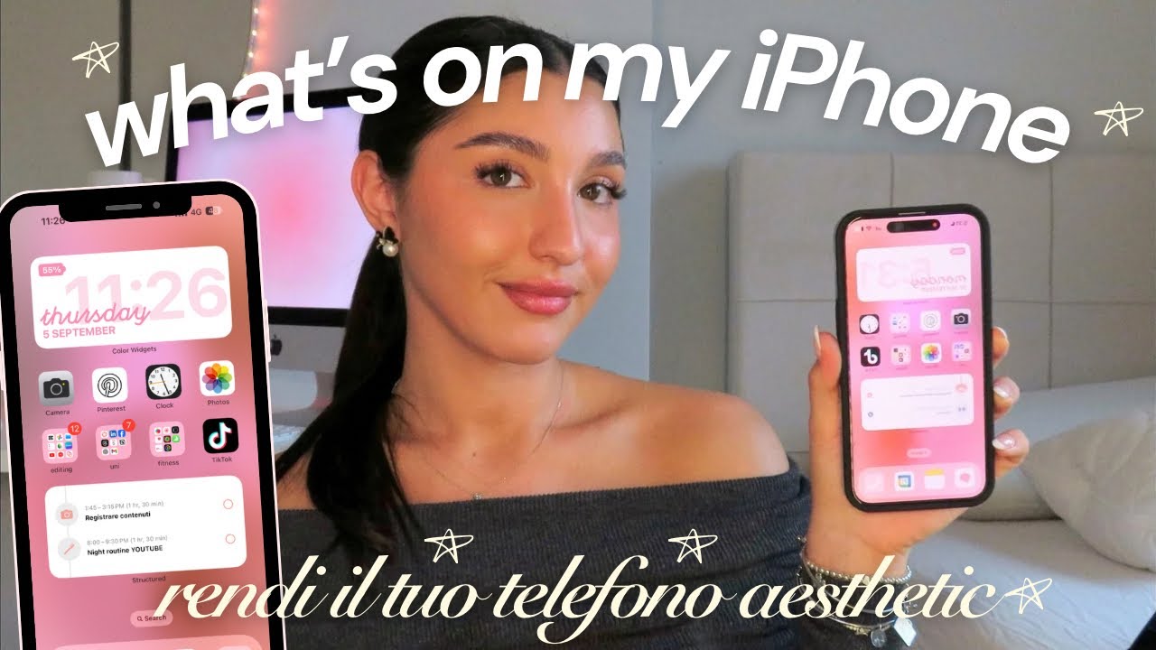 What’s on my iPhone 🎀✨ come rendere il telefono aesthetic | giacomellialessia