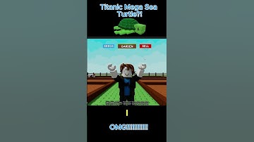 Thumbnail of The Biggest SEA TURTLE IN GROW A GARDEN!😱💀 #growagarden #roblox #shorts #turtle