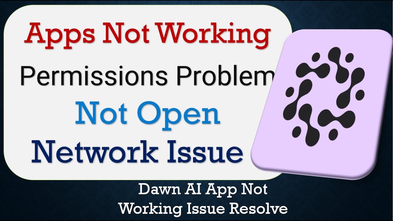 How To Fix Dawn AI App not working | Space Issue | Network ...
