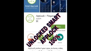 SMART APPLOCK UNLOCKED 2016 TRICK/LATEST EASY TRICK. screenshot 1