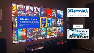 See Stewart Filmscreen at Stereo East Home Theater