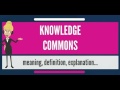 Knowledge commons first