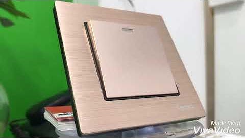 Review Công Tắc Điện Mặt Kim loại 1 Nút  I Tenko.com.vn