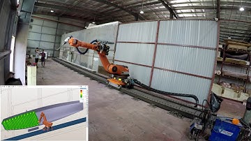Yacht milling simulation with KUKA robot