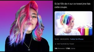 Je me fais les cheveux arc-en-ciel a cause de twitter ?