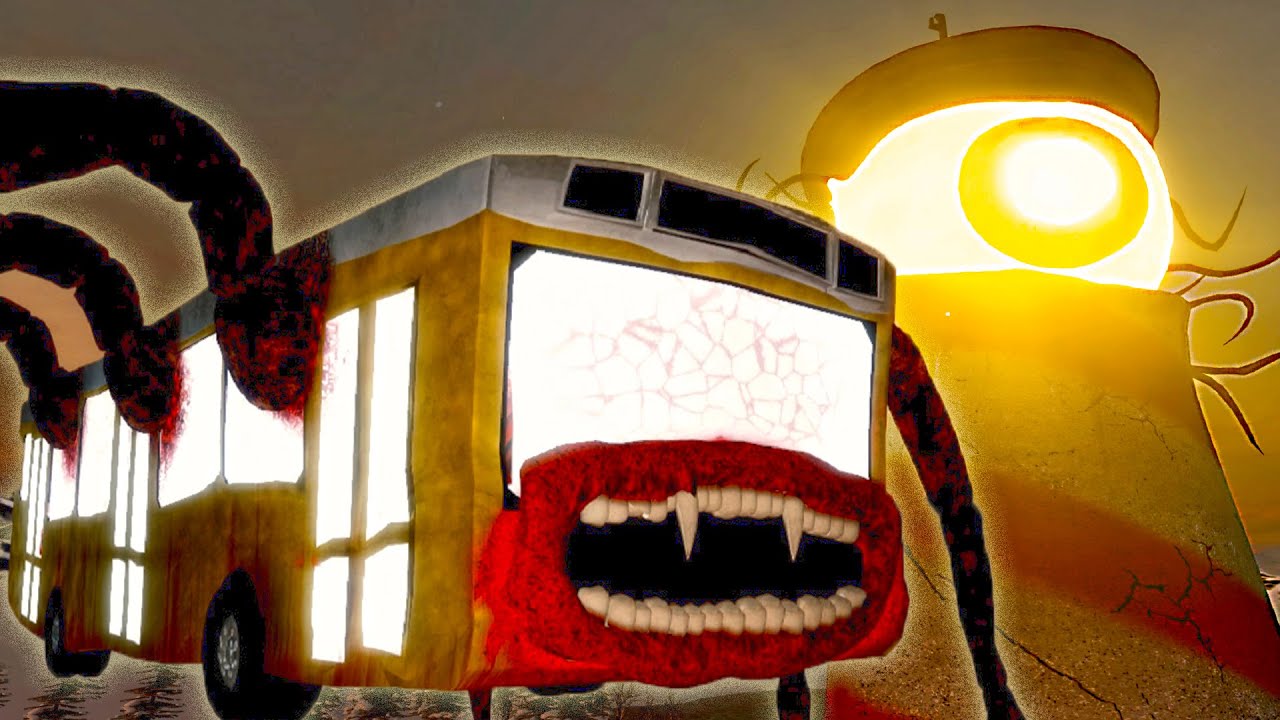LIGHTHOUSE MONSTER fight with BUS EATER - REALISTIC GMOD - YouTube