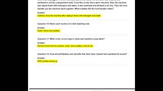 SERVSAFE-CHAPTER 10- NEW EXAM QUESTIONSActual Qs and Ans - Expert-Verified Explanation