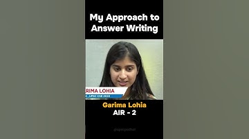 My Approach to Answer Writing | Garima Lohia | #shorts