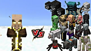 Epic Minecraft Battle:all mobs vs invoker fight #minecraft #gaming #viral