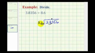 Example 2:  Divide a Decimal by Another Decimal