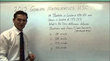 2015 General Maths HSC Questions 11 to 15