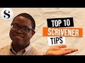 Top 10 Scrivener Tips