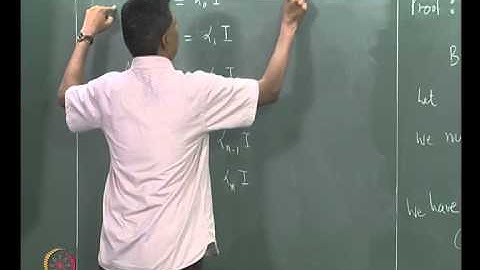 Mod-07 Lec-29 The Cayley-Hamilton Theorem