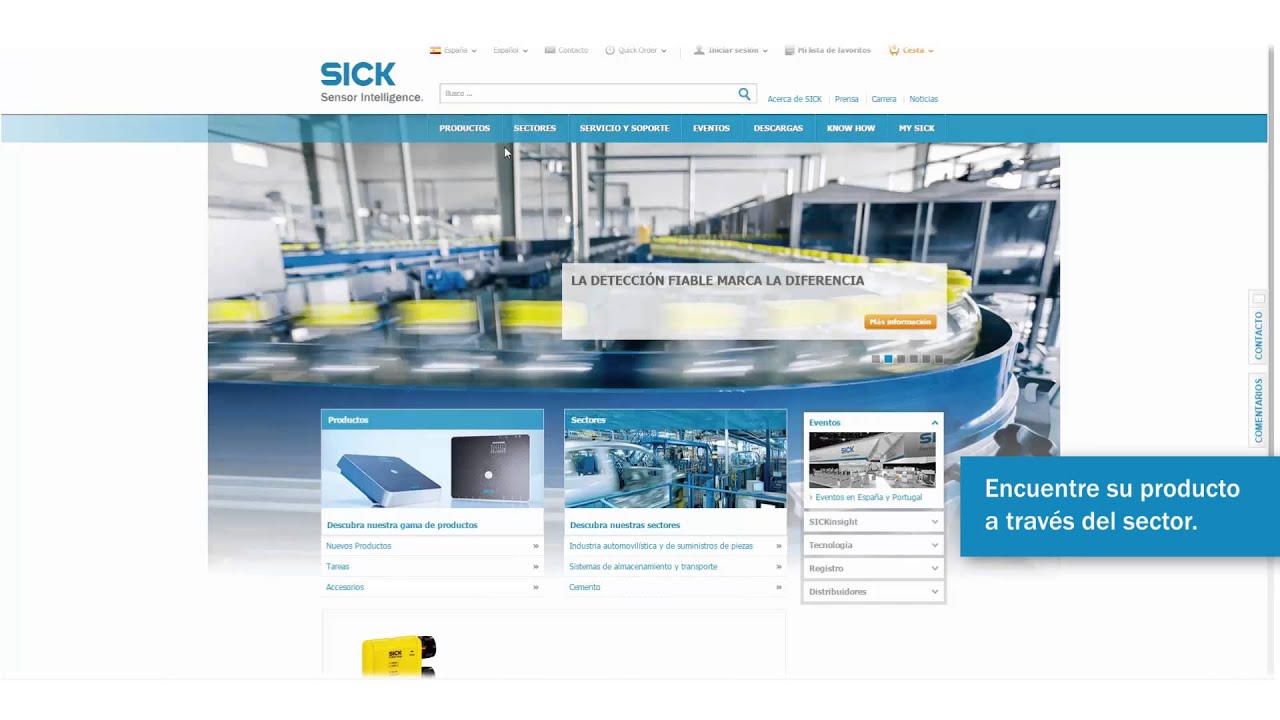 Sick Merida www.sick.es - la nueva experiencia online de SICK - YouTube