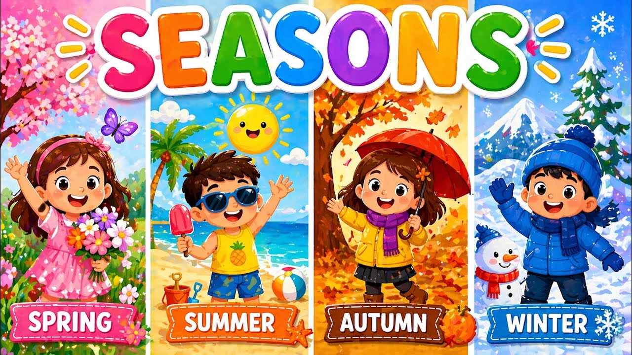 Seasons for Kids | Learn Spring Summer Autumn Winter | Fun Preschool ...