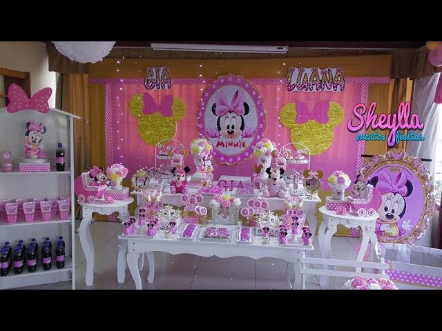 Decoración y accesorios para Cumpleaños de Minnie Mouse✔️ Ideas