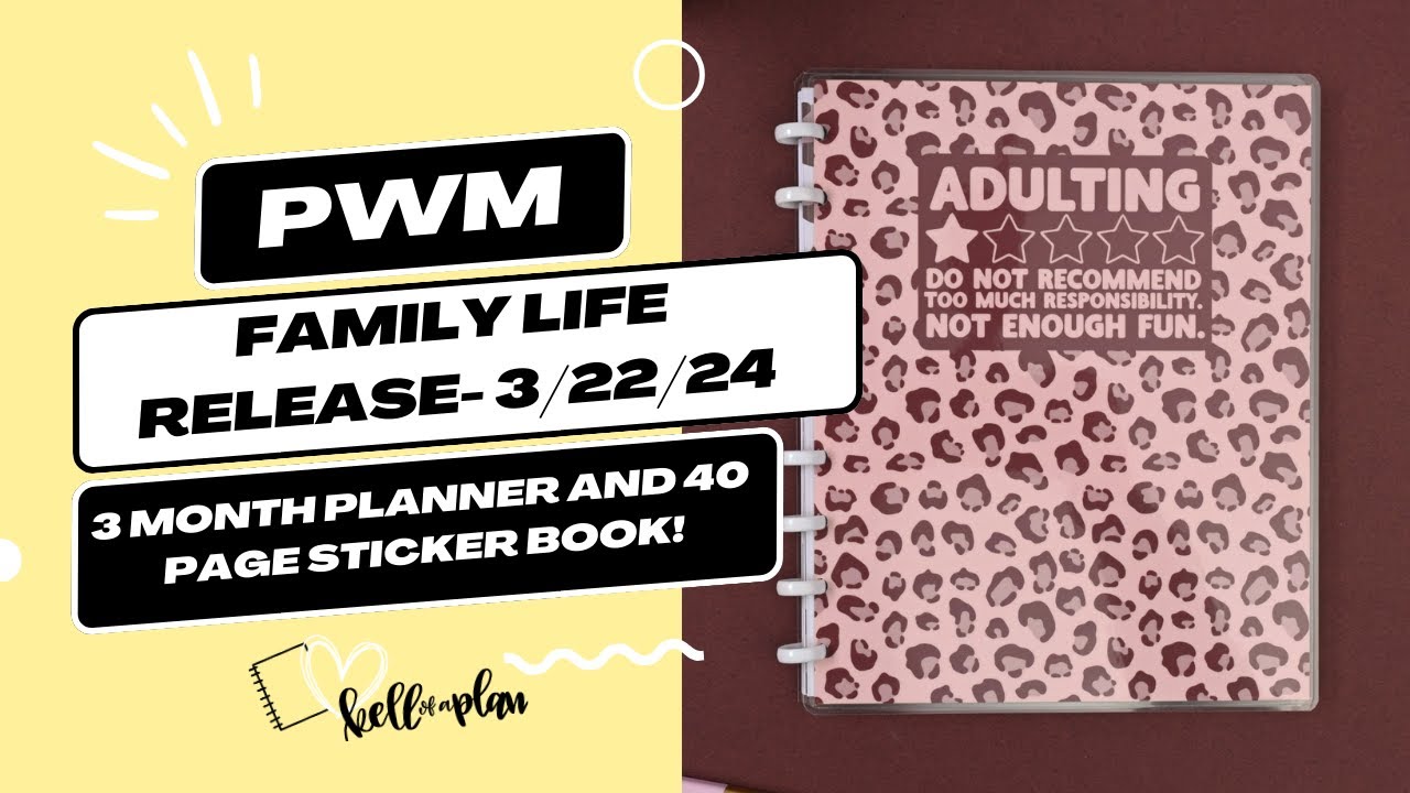 Adulting Planner + Family Life Basics Flipthrough- Releases 3.22.24