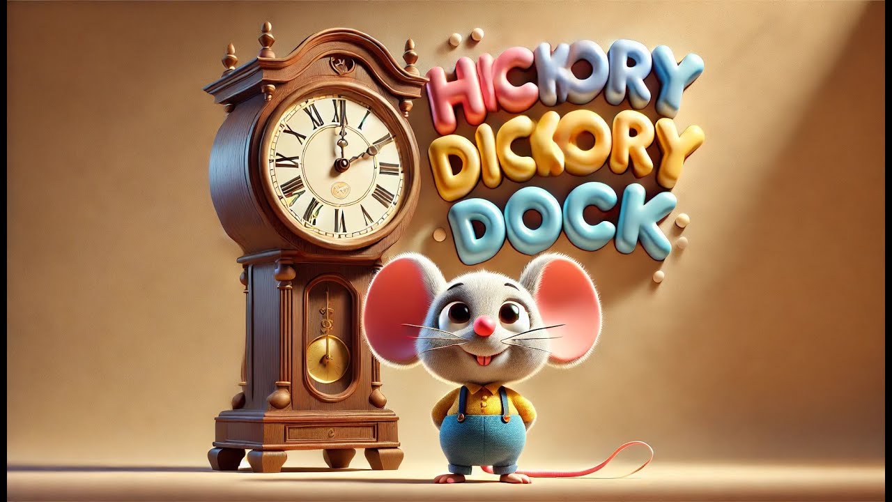 🐭 Hickory Dickory Dock | Nursery Rhyme for Kids | Fun Learning Song 🎶 ...
