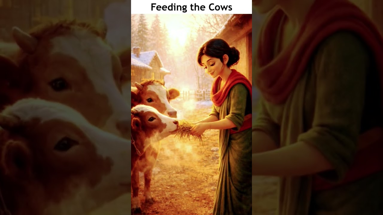 307 - A Mother&rsquo;s Daily Life in a Peaceful Winter Village #love