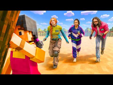 I entered Minecraft in real life! Squid Game challenge