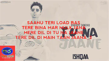 Tu Na Jaane - Hardy Sandhu lyrics Video