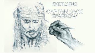 Sketching Captain Jack Sparrow #Johny Depp