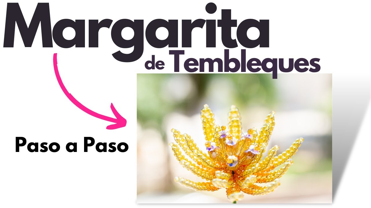 Como hacer TEMBLEQUES de Colores - Flor Relleno Margarita