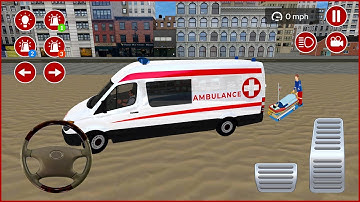 Ambulans Oyunu İzle 3D - American Ambulance Simulator #341 || Ambulans oyunları 4K Android Gameplay