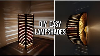 How to make simple and easy lampshade | DIY lampshade | home decoration ideas