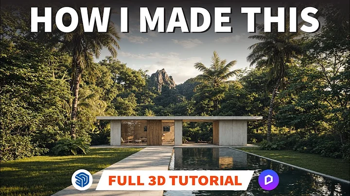 Create Realistic Mountain & Forest Scene in SketchUp + D5 Render | Full 3D Tutorial