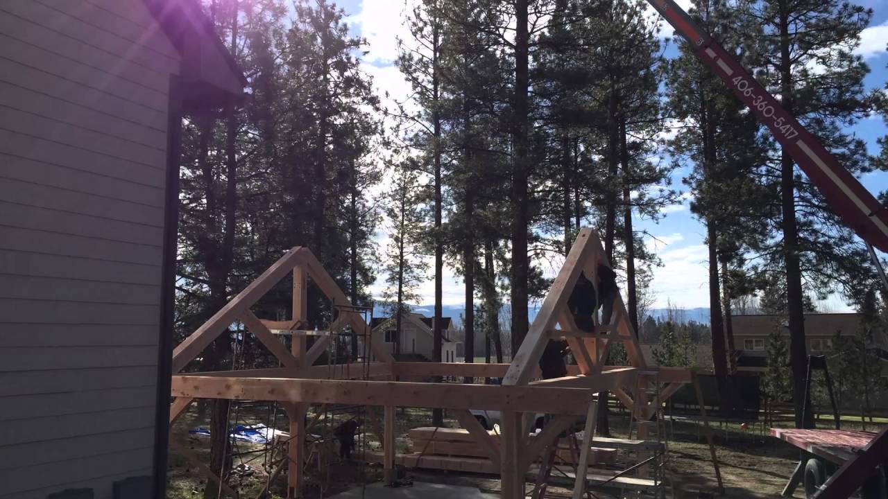 Timberframe Carport Time Lapse Youtube