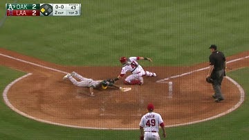 OAK@LAA: Vogt cuts the deficit with sacrifice fly