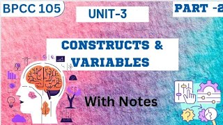 BPCC 105/UNIT-3/Variables and Constructs/Part-2/Psycho study