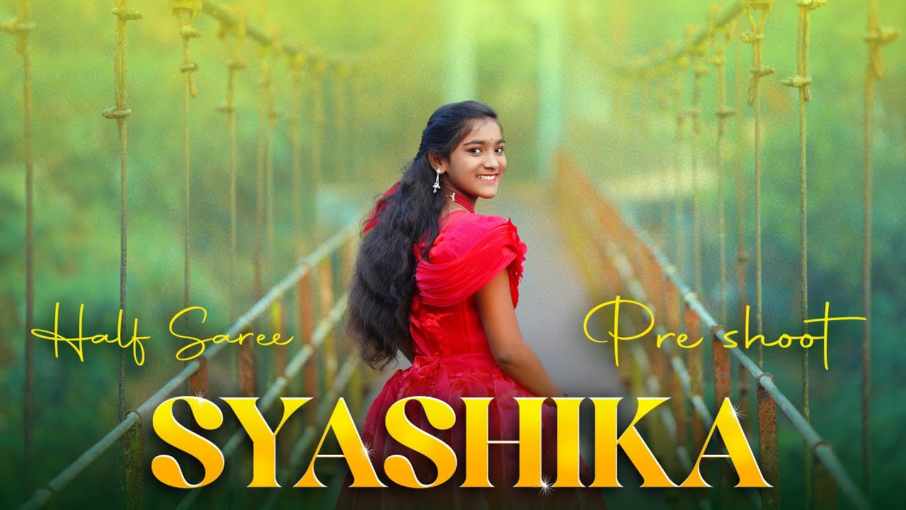 Syashika Half Saree Pre shoot | 4k | SGS Photography