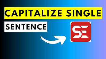 How to Capitalize One Subtitle Sentence in Subtitle Edit - Answer Video