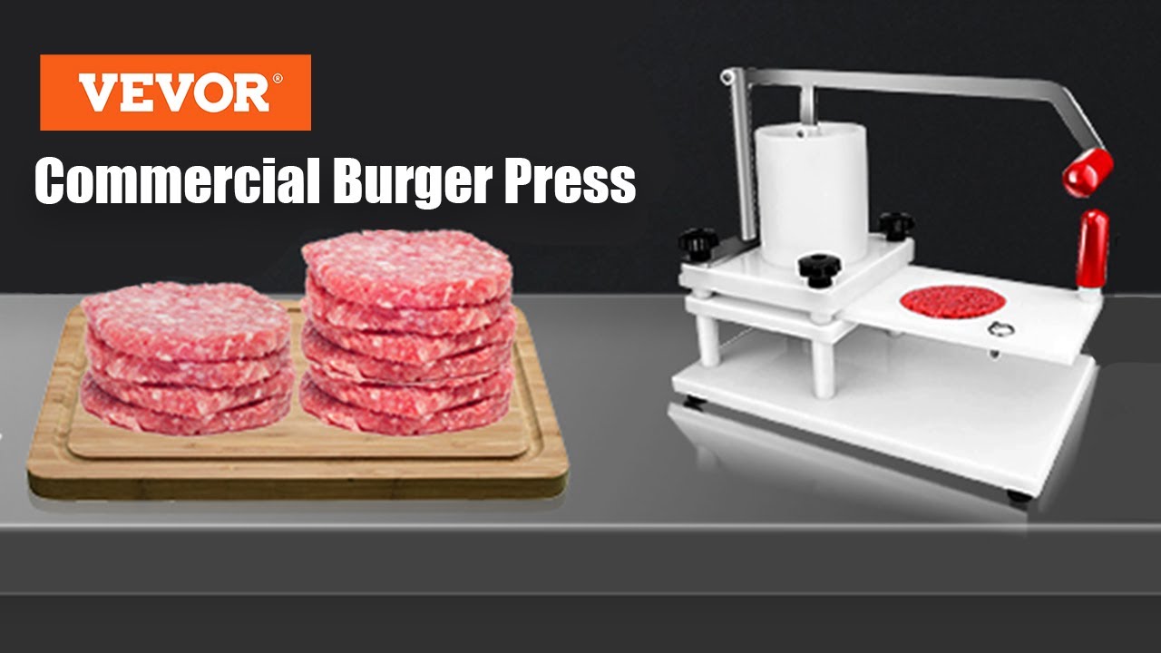 VBENLEM Commercial Burger Press 2-Inch6 Commercial Hamburger Patty Maker with Replaceable Mold Manual Burger Forming Machine with Tabletop Fixed Design Manual Burger Patty Maker PE Material 