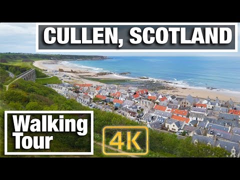 4K City Walks: Cullen, Scotland Virtual Walk on Moray Firth