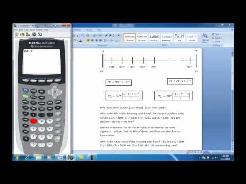 Ti-83 and Ti-84 Cash Flows Npv and Irr