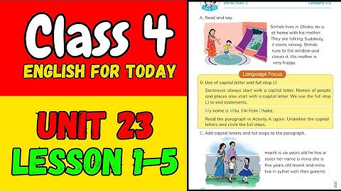 Class 4 English Unit 23 Lesson 1-5  page 46-47 || Class 4 English || চতুর্থ শ্রেণীর ইংরেজি