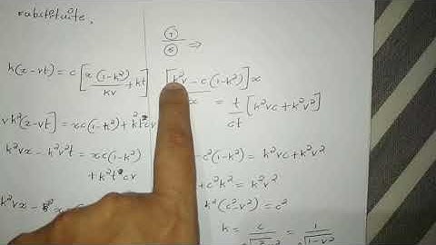 Lorentz transformation-part 2
