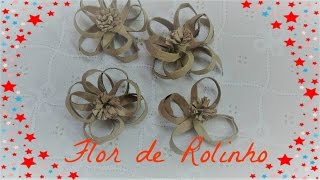 Flor de Rolinho de Papel Higiênico