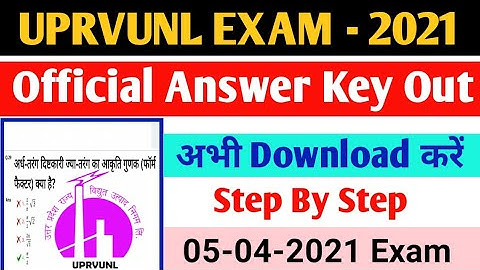 uprvunl tg2 answer key 2021 out | uprvunl answer key 2021 release|How to download uprvunl answer key