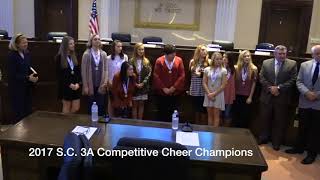 Palmetto HS Cheerleaders 2017 State 3A Cheer Champions