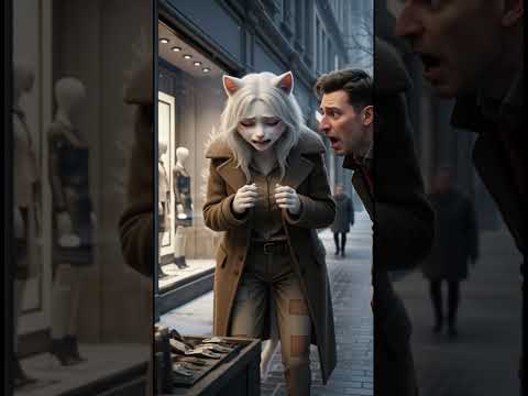 حياة الشارع تضحية أم القطة من أجل الطعام بلا رحمة قصص قصيرة فيروسي قطة مضحك ذكاء اصطناعي