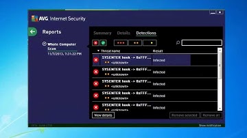 How to remove "SYSENTER hook" virus detected by AVG 2014