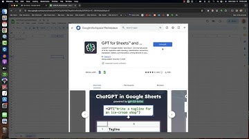 5 install gpt for sheets & api key