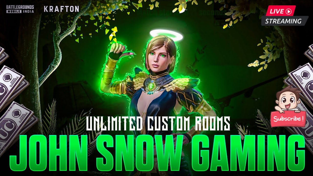 bgmi-live-john-snow-gaming-bgmi-custom-rooms-win-up-to-2000-rs